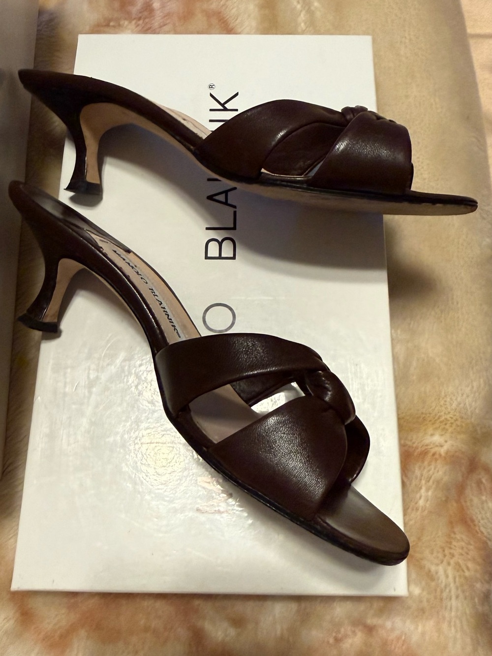 Manolo Blahnik size 36 brown sandals
